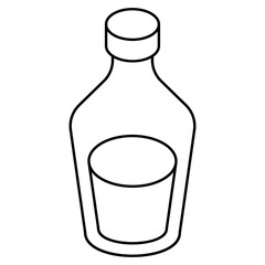 A beautiful design icon of bottle