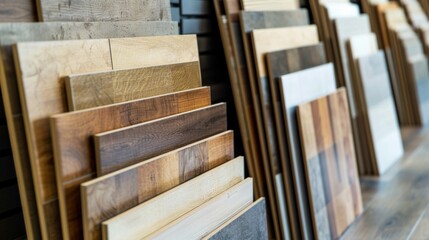 Porcelain stoneware tiles in a store