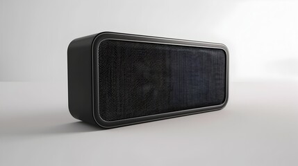 Sleek Wireless Speaker with Modern 3D Render on White Background
