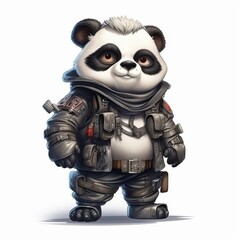 3D cartoon game all character concept isolated on white