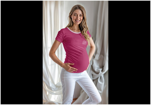 Pregnant Woman Mockup