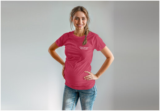 Pregnant Woman Mockup