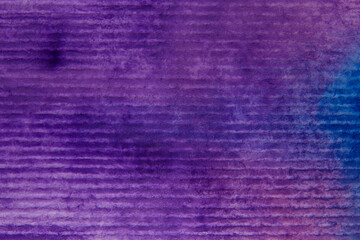 close up of striped paper painted with violet and blue colors