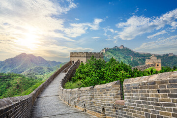 Fototapeta premium The Great Wall of China. Famous travel destinations in China.