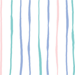 Vector hand drawn cute checkered pattern. Doodle Plaid geometrical simple texture. Crossing lines. Abstract cute delicate pattern ideal for fabric, textile, wallpaper