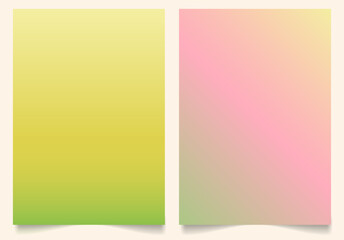 Softly blending hues cascade across backgrounds, painting a canvas of gentle transitions. Ideal for brochures, booklets, catalogs, posters, business cards, social media, and any project