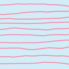 Vector hand drawn cute checkered pattern. Doodle Plaid geometrical simple texture. Crossing lines. Abstract cute delicate pattern ideal for fabric, textile, wallpaper