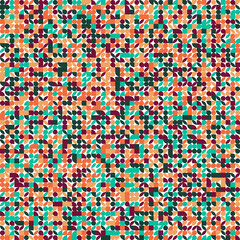 Abstract modern background with geometric shapes. Squares, circles, triangles, stripes. Bauhaus style. Set with graphic elements. Seamless pattern. Design in minimal flat style.