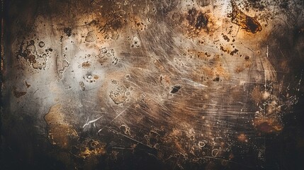 Scratched or cracked metal background or texture; spots, dust, scuffs; an industrial look