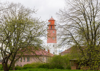 Baltic lighthouse. Baltiysk. Kaliningrad region. 