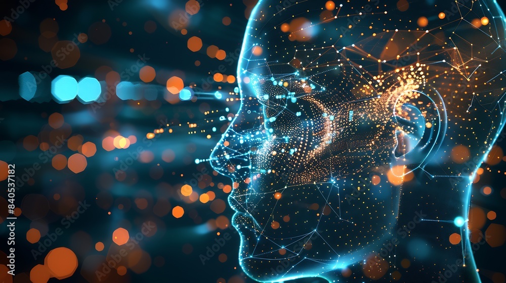 Fototapete 3D rendering optimize networking at work to ensure that you get ahead. : Generative AI