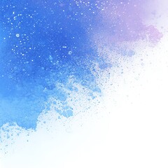 Obraz premium Abstract watercolor splash background in shades of blue and purple. Perfect for creative design projects and artistic backdrops.