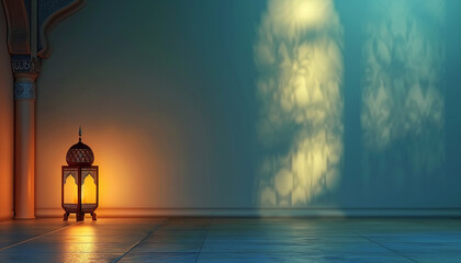 beautiful and attractive islamic background for ramdan kareem and eid celebrating generated by AI