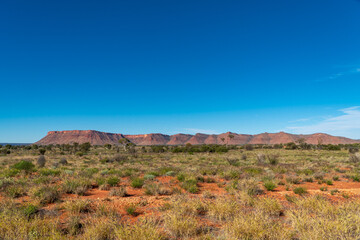 View on Kings Canyon / Watarrka from highway 3, Northern Territory, Australia