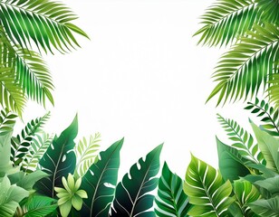 熱帯性植物によるフレーム