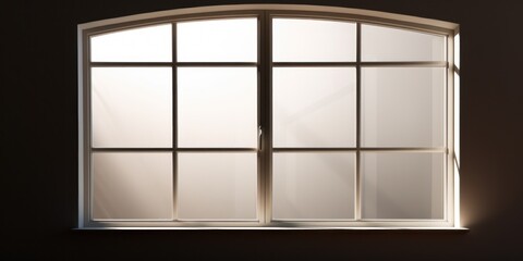 Minimalist Window Casting Calm Rays In Modern Space. Generative AI