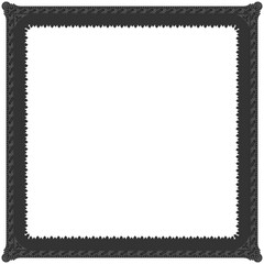 Gothic stylised ornamental frame. Floral patterned decoration.