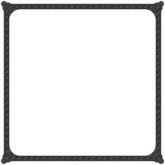 Gothic stylised ornamental frame. Floral patterned decoration.