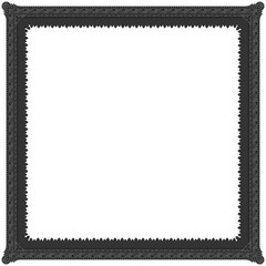 Gothic stylised ornamental frame. Floral patterned decoration.