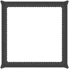 Gothic stylised ornamental frame. Floral patterned decoration.