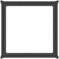 Gothic stylised ornamental frame. Floral patterned decoration.