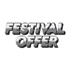 3D Festival offer text poster