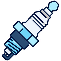 Spark Plug Filled Line Icon