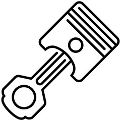 Piston line Icon