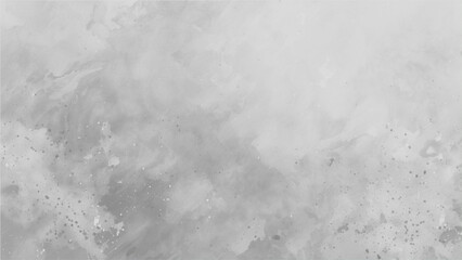 Silver with gray ink and watercolor textures on white paper background. soft abstract transparent smoke mist or smoke. white and gray fire smoke cloud textrue. Abstract black watercolor background pai