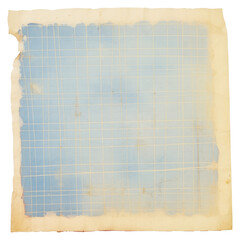 Obraz premium PNG Blue grids ripped paper backgrounds text art.