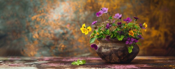 Obraz premium The Healing Herbs and Essential Oil in a Bottle with Mortar - Homeopathy and Alternative Medicine