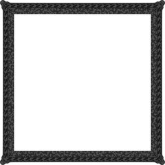 Fototapeta premium Gothic stylised ornamental frame. Floral patterned decoration.