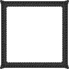 Gothic stylised ornamental frame. Floral patterned decoration.