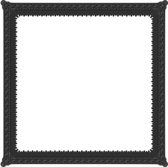 Gothic stylised ornamental frame. Floral patterned decoration.