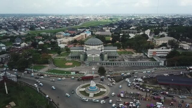 Drone View of Assumpta Cathedral Owerri