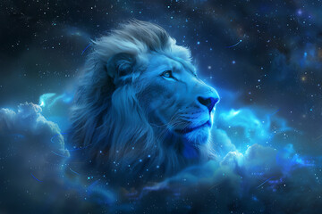 A stunning illustration of the zodiac sign Leo, featuring intricate details and vibrant colors that highlight its majestic symbolism.