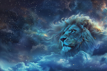 A stunning illustration of the zodiac sign Leo, featuring intricate details and vibrant colors that highlight its majestic symbolism.