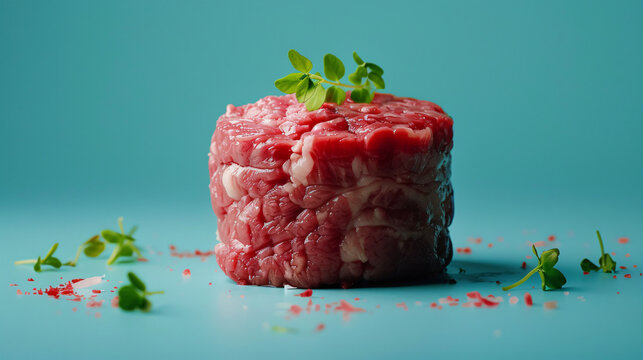 Lab-grown meat: Illustrate a sustainable future where lab-grown meat is a common, ethical food choice
