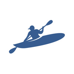 Kayak boat logo icon