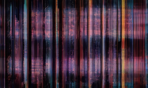 Digital texture shows signal error effect, abstract visual noise on dark background