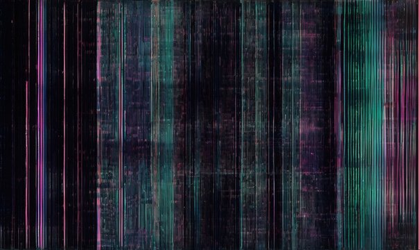 Digital texture shows signal error effect, abstract visual noise on dark background