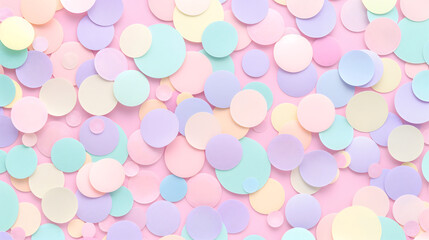 Happy paper confetti background - Celebration design