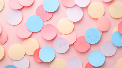 Happy paper confetti background - Celebration design