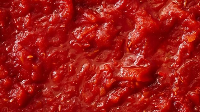 rich vibrant tomato sauce texture background ideal for italian cuisine or cooking themed designs abstract photo