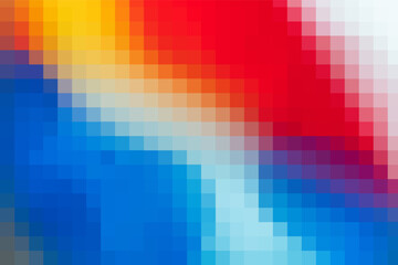 Gradient multicolored background. Geometric texture from multicolor squares for publication, design, poster, calendar, post, screensaver, wallpaper, post, cover, banner, website. Vector illustration