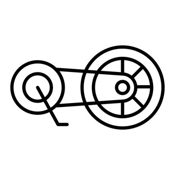 recommend clip art: Chain icon. outline icon