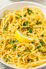 Italian Homemade Lemon Pepper Pasta