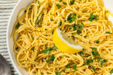 Italian Homemade Lemon Pepper Pasta