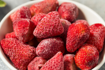 Cold Frozen Organic Strawberries
