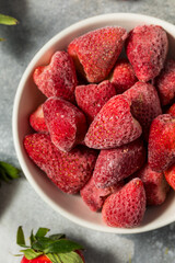 Cold Frozen Organic Strawberries